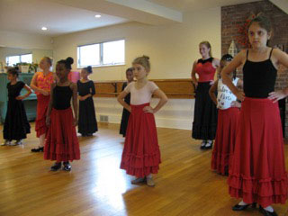 Children in Flamenco Class