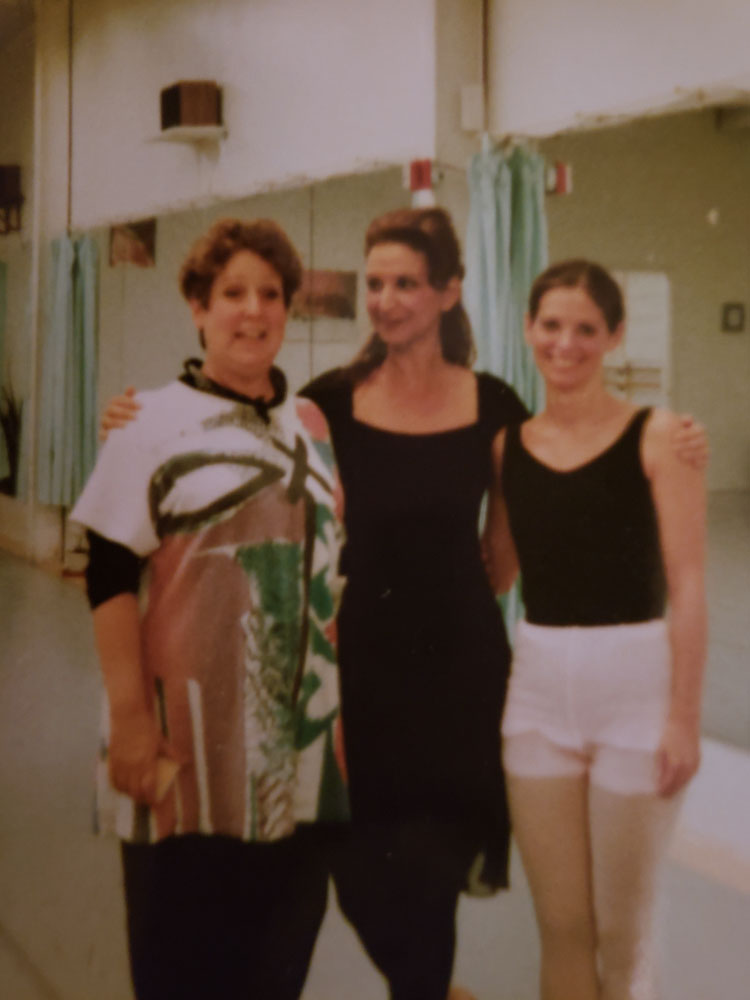As guest choreographer of Gershwin's “Rumoresque” for Leatherstocking Ballet Company. After rehearsal with a former teacher, and friend.