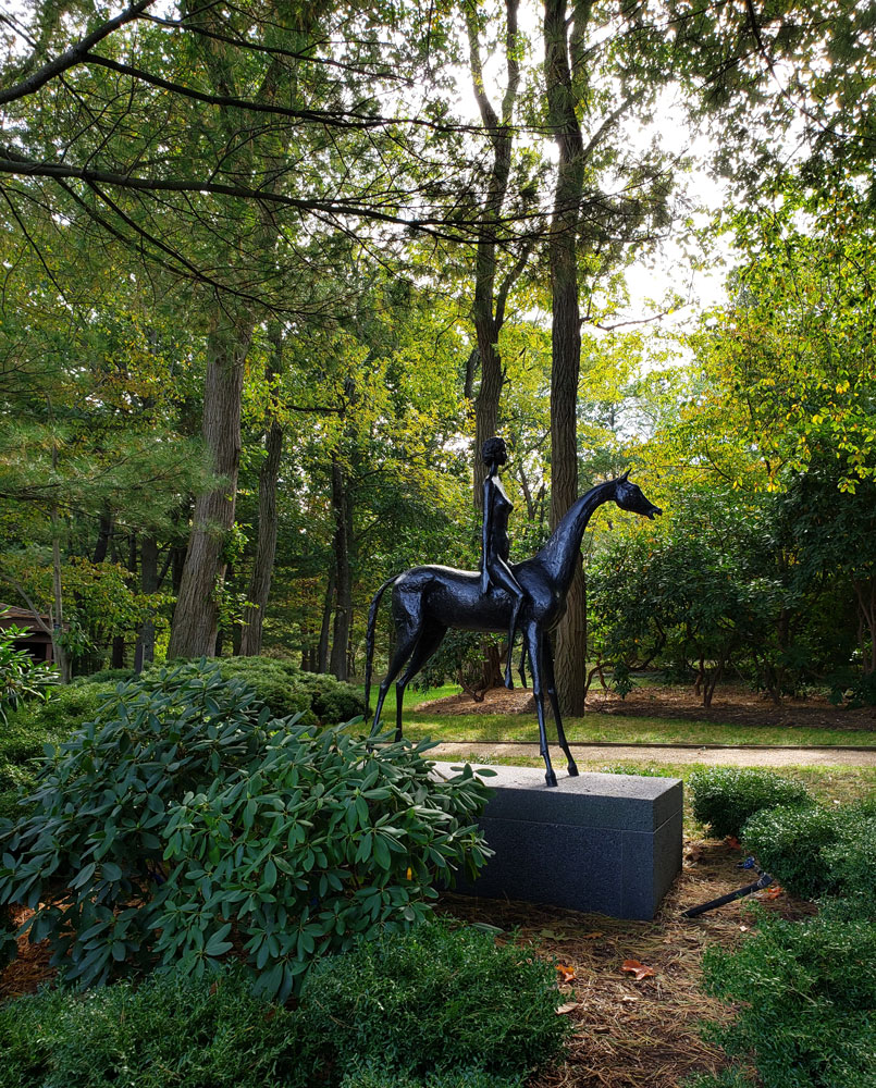 Girl on a Horse, PepsiCo Sculpture Garden, Purchase, NY.